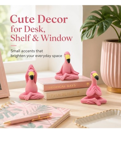 Pieces yoga flamingo statue - 3,