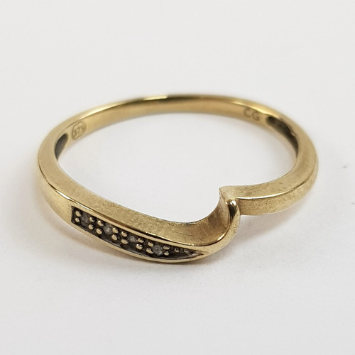 9ct 375 yellow - 9ct, wave