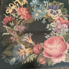 Elizabeth Bradley Summer Tapestry CHART & WOOL CARD Victorian Flower Series 1988