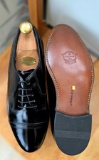 Vintage Florsheim Men's Derby Shoes Size US8.5 UK7.5 EU41.5 Wedding Full Leather