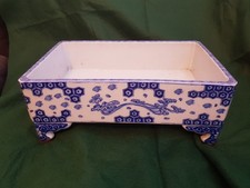 Japanese Porcelain Planter - Blue Underglaze (Blue and White) - Arita Ware