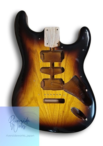 Stratocaster sunburst ash body - stratocaster,