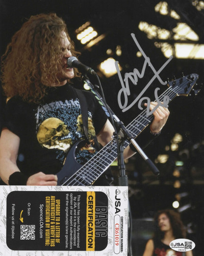 Jason newsted signed 8x10 - signed,