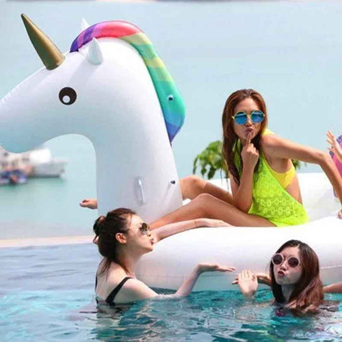 Large unicorn inflatable pool - large,