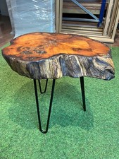 Wooden Coffee Table Round Tree