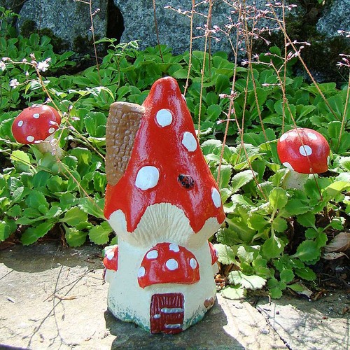 Fairy toadstool cone cottage - fairy,