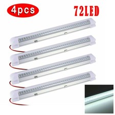 4X 12V 72 LED Tube Strip