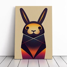 Rabbit Abstract Canvas Wall