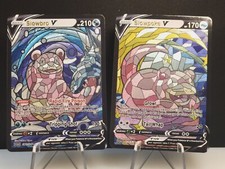 Slowpoke & Slowbro CUSTOM Stained Glass Holo Cards -Dissplay Only
