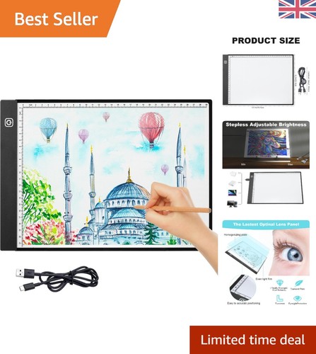 Slim led drawing board - a4, with