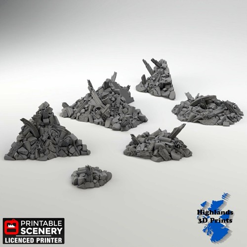Rubble scatter terrain - scatter,