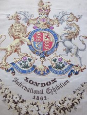 Antique London International Exhibition Silk c.1862, S. LOTZ