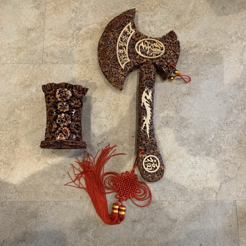 Chinese dragon lacquerware - dragon, axe