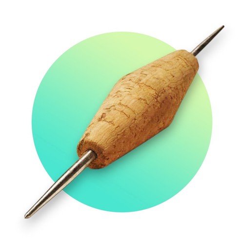 Scribers double point - double, cork