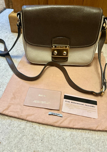 Miu leather bicolour - miu,
