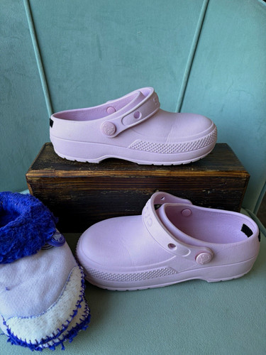Crocs classic lined clog - classic, faux