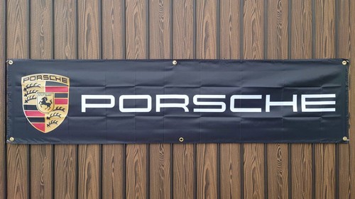 Porsche logo flag - logo,