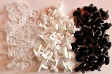 24 X PUSH IN SHELF SUPPORT STUDS PINS Plastic Bookcase Cabinet Shelves Holder