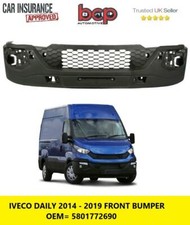 IVECO DAILY 2014 - 2019 FRONT BUMPER TEXTURED NEW INSURANCE APPROVED 