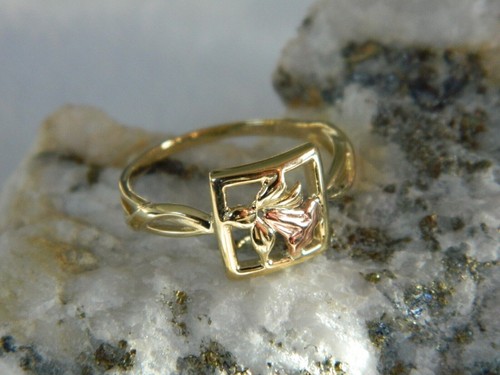Welsh clogau 9ct yellow rose - welsh,