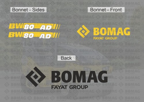 Bomag bw80ad sticker - bw80ad,