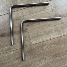 2 Chrome Shelf Support Bracket Heavy Duty High Load Wall Bracket