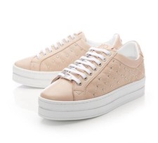 MODA IN PELLE WOMEN’S LEATHER AUBREE TRAINERS IN NUDE, EU41/UK8 RRP£99.95