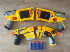 Nerf N-strike Bundle Maverick Rev-6 x2 Nite Finder Element EX + New Darts Works