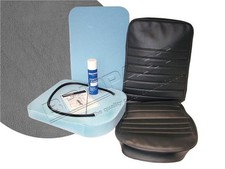 Land Rover Defender Centre Middle Seat Re-Trim Kit in Grey Vinyl - DA5635