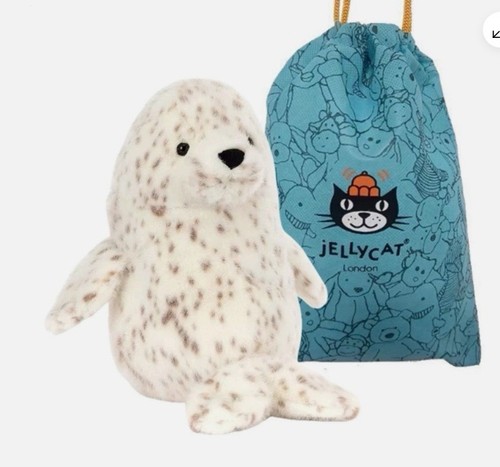 Jellycat white seal galumphous - seal,