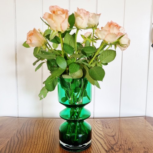 Mid century green hooped - 60's,