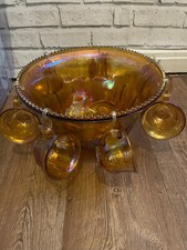 Indiana Glass Iridescent Amber