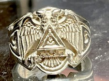 Masonic Ring SZ 10 Sterling