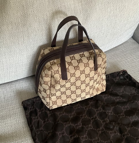 Gucci canvas brown leather - gg, canvas/brown