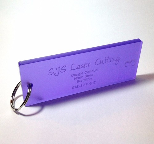 Purple acrylic plastic hotel