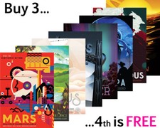NASA POSTERS: Earth, Mars