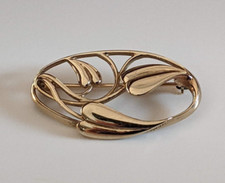 Ola Gorie 9ct Gold Cecily Brooch Edinburgh 1996
