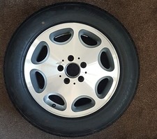 Mercedes 8J x 16 ET34 diamond cut Alamak R129 W124 W140 500E 7+ tread 1294010802