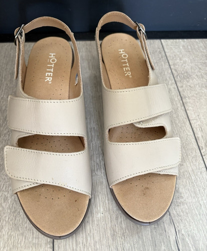 Hotter women beige leather - women’s,