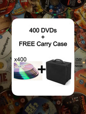 400 DVD collection bundle - 400 mixed discs & FREE 400 disc carry case