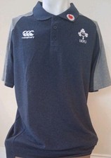 Canterbury IRFU IRELAND Team Polo SHIRT / T-Shirt  LARGE 
