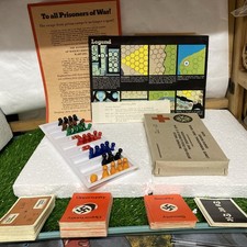 1970s Parker Escape from Colditz Board Game Vintage Spare Parts, Cards, Pawns