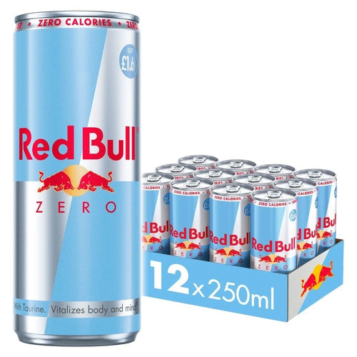 Red bull energy drink - red, zero
