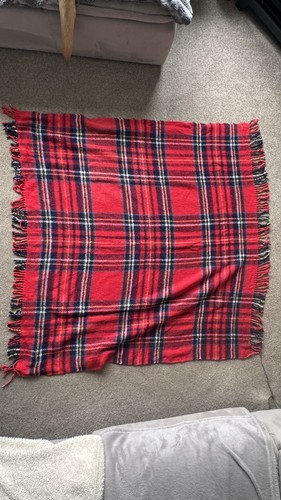 Tartan plaid wool - wool, red