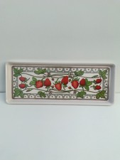 Vintage Strawberry Melamaster Sandwich Tray Marion Walsh England Rectangular