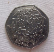 Golf ball green marker 50p - golf,