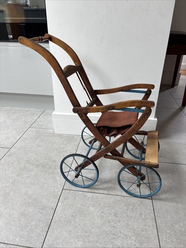 Vintage wooden dolls - dolls, pram
