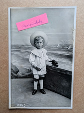 OLD PHOTO TOY TRAIN BOY SAILOR