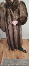 Vintage 90s real raccoon fur