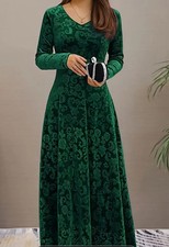 Green Velvet Dress Size 2xl